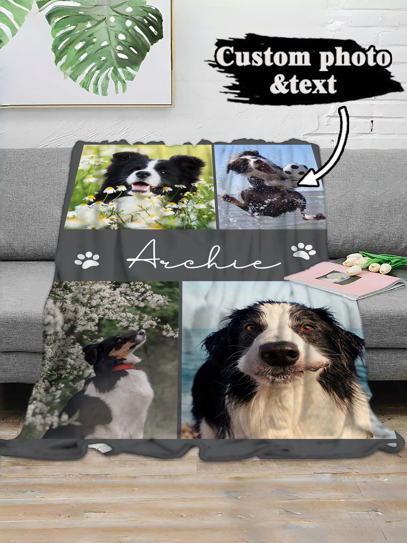 Custom Pet Memory Flannel Blanket